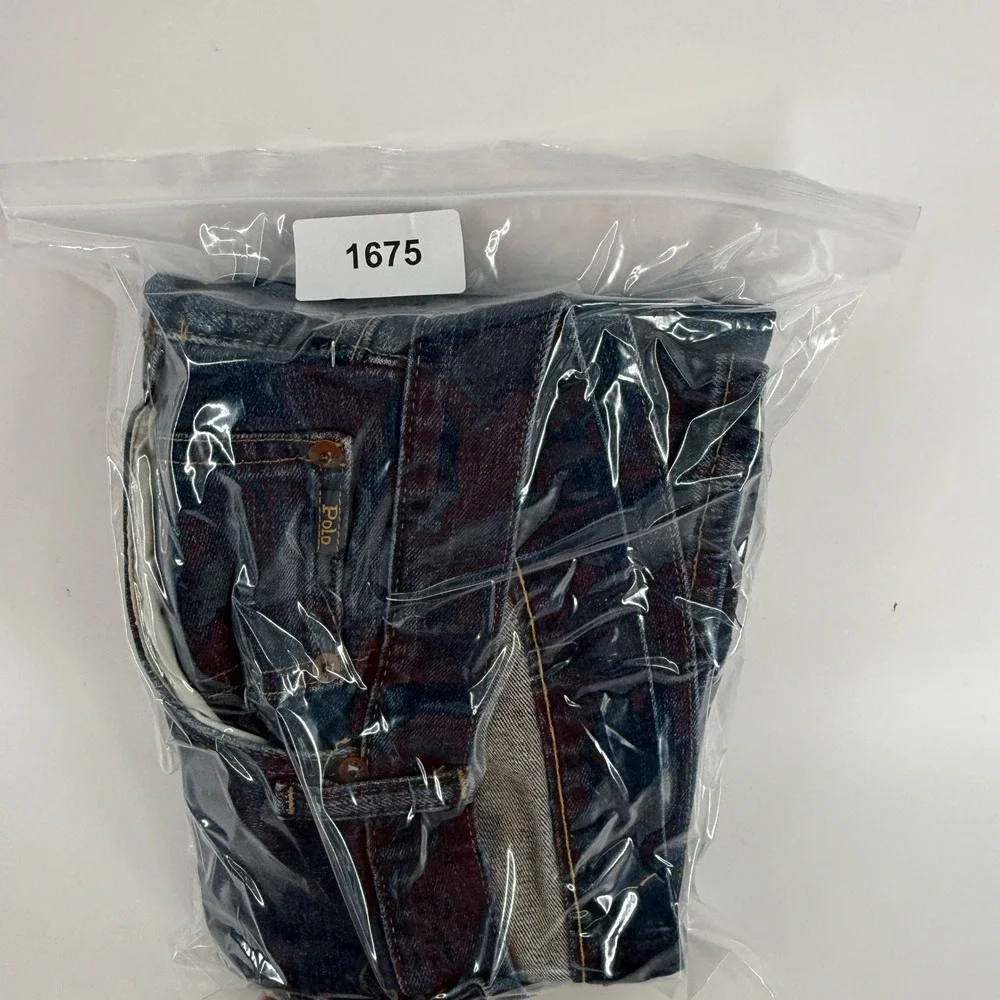 Polo Ralph Lauren Classic Fit Mens Jeans 36x30 Blue Denim Medium Wash Whiskered